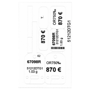 Étiquettes BIJOUPLUS E24